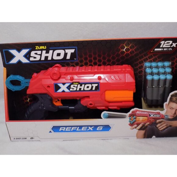 X-Shot Excel Double Reflex 6 Foam Dart Blaster with 16 Darts Multicolor - Picture 8 of 8